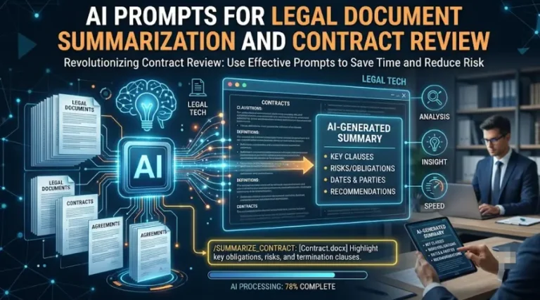 AI Prompts for Legal Document Summarization and Contract Review