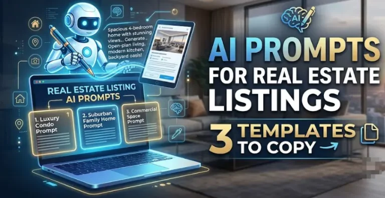 AI Prompts for Real Estate Listings - 3 Templates to Copy