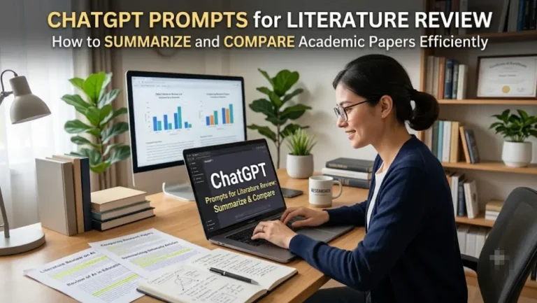 ChatGPT Prompts for Literature Review - Summarize and Compare Papers